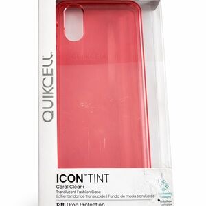Quikcell ICON Tint Moto G Play 2024 Coral Clear Case NEW